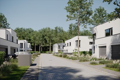 Nowoczesny dom bliźniaczy z widokiem na las - 192 m² dom Gdańsk, Kokoszki, Malachitowa
