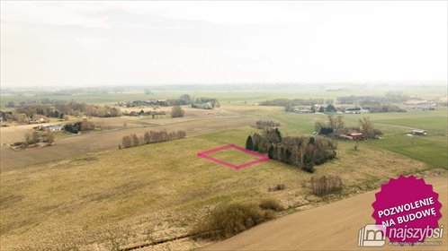 Polecam działkę 1040 m² w Gąskach z projektem domu 143 m² działka Gąski
