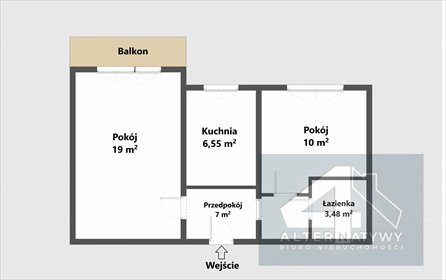 mieszkanie na sprzedaż 46m2 mieszkanie Łódź, Gorkiego