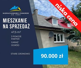 mieszkanie na sprzedaż 48m2 mieszkanie Stare Gronowo