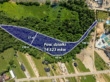 działka na sprzedaż 14550m2 działka Szaflary, os. Osiedle Nowe