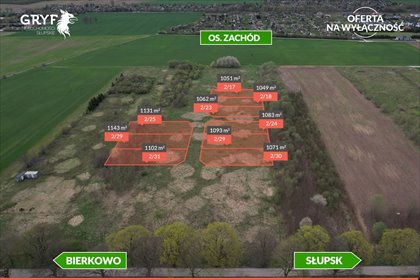 działka na sprzedaż 1049m2 działka Słupsk, Legionów Polskich