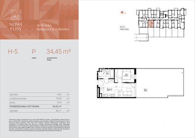 mieszkanie na sprzedaż 34m2 mieszkanie Bydgoszcz, Czyżkówko, Flisacka