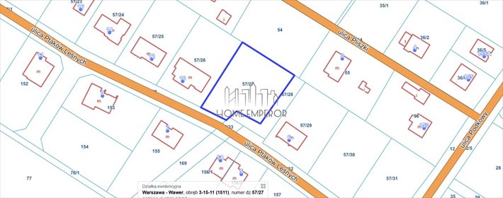 działka na sprzedaż 1245m2 działka Warszawa, Wawer, Ptaków Leśnych