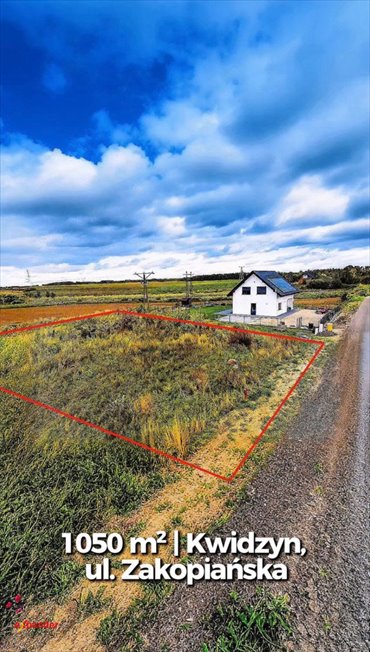 Sprzedam działkę 1050 m² pod dom w Kwidzynie działka Kwidzyn, Zakopiańska