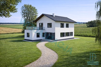 Dom w trakcie budowy na dużej działce 4761 m², 168 m² dom Jurków Drugi
