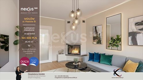 mieszkanie na sprzedaż 65m2 mieszkanie Wołów, Piastów Śląskich