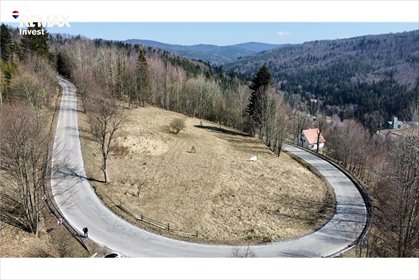 Działka w górach z widokami, media, 1745 m² działka Kocierz Rychwałdzki, Beskidzka