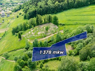 Polecam widokową działkę 1378 m² w Ochotnicy Dolnej działka Ochotnica Dolna, Osiedle Gorcowe