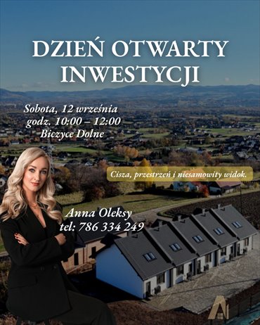 Zapraszam do obejrzenia luksusowego domu 81 m² z widokiem na Nowy Sącz dom Biczyce Dolne