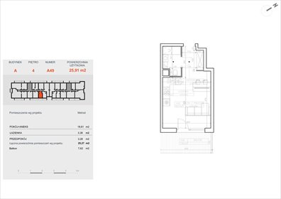 mieszkanie na sprzedaż 25m2 mieszkanie Bydgoszcz, Bielawy, Jana Karola Chodkiewicza