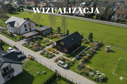 Nowoczesny dom szkieletowy 120 m² na dużej działce dom Dębe Wielkie, Botaniczna