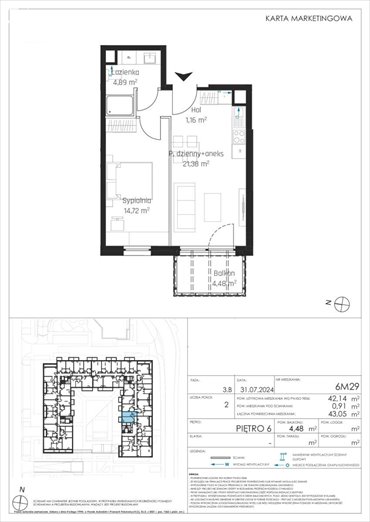 Na sprzedaż luksusowe mieszkanie 42 m² nad Motławą w Gdańsku mieszkanie Gdańsk, Śródmieście, Sienna Grobla