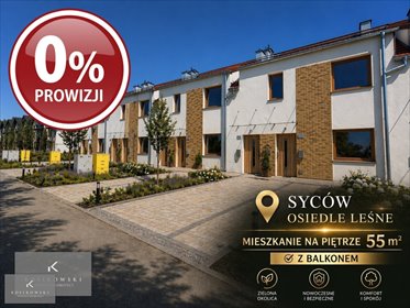 Na sprzedaż nowoczesne 3-pokojowe mieszkanie 55 m² z ogródkiem mieszkanie Syców