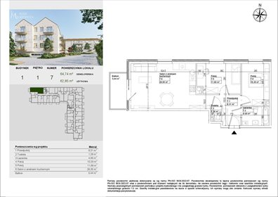 mieszkanie na sprzedaż 63m2 mieszkanie Osielsko, Aleja Adama Mickiewicza