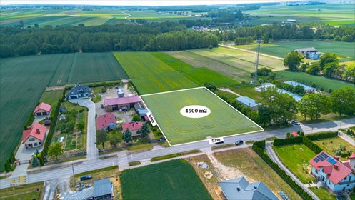 Działka inwestycyjna 4500 m² przy szosie asfaltowej działka Radawczyk-Kolonia Pierwsza