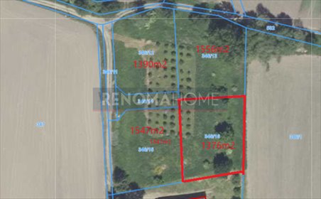 działka na sprzedaż 1376m2 działka Słupice