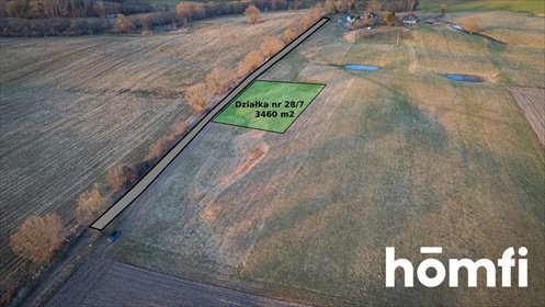 Na sprzedaż działka 3460 m² z widokiem na jezioro i las działka Redy