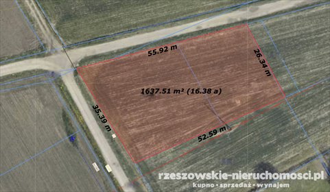 działka na sprzedaż 1600m2 działka Koniaczów