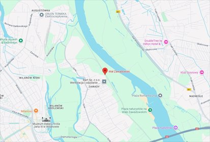 działka na sprzedaż 1865m2 działka Warszawa, Wilanów, Wał Zawadowski