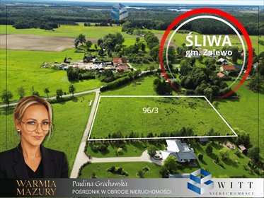 Działka 89 arów w Śliwie - potencjał pod dom i rekreację działka Śliwa