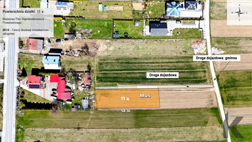 działka na sprzedaż 1100m2 działka Podegrodzie