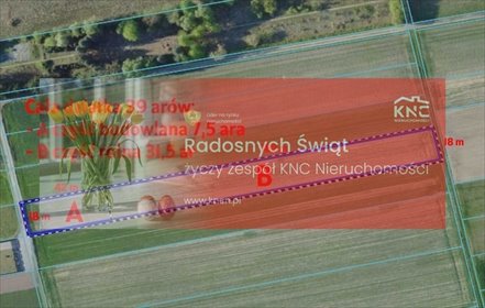 działka na sprzedaż 3847m2 działka Lisów