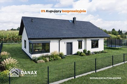 Parterowy dom wolnostojący 99,83 m2 z ogrzewaniem podłogowym dom Michałowice