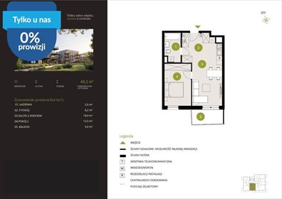 Nowoczesne 2 pokoje z balkonem przy Kanale Bydgoskim zapraszam mieszkanie Bydgoszcz, Flisy, Mińska