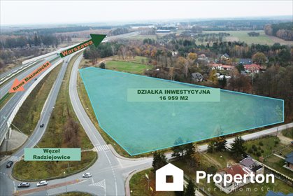Działka inwestycyjna 16 959 m² przy trasie Katowickiej zapraszam działka Radziejowice-Parcel