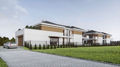 Dom bliźniak z tarasem i garażem w stanie surowym. dom Rzeszów, Miłocin, Warszawska