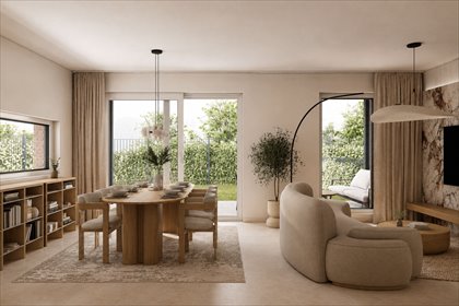 Segment bliźniak z ogrodem i tarasem - 5 pokoi, 111 m² mieszkanie Rząska, Cicha