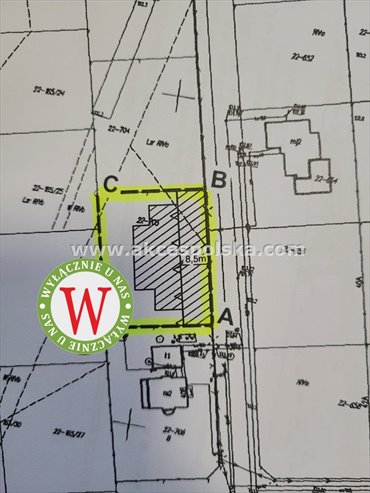 działka na sprzedaż 1297m2 działka Wiązowna Kościelna, Nadrzeczna