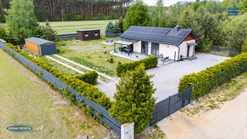 Nowoczesny dom z dużym tarasem i ogrodem, 69 m² dom Sokola Góra