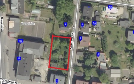 działka na sprzedaż 868m2 działka Mysłowice, Brzezinka, Kasztanowa