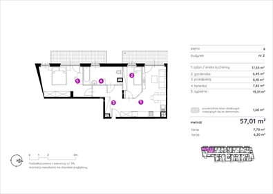 mieszkanie na sprzedaż 57m2 mieszkanie Łódź, Śródmieście