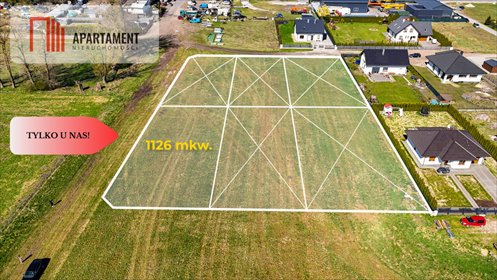 działka na sprzedaż 1126m2 działka Krążkowo