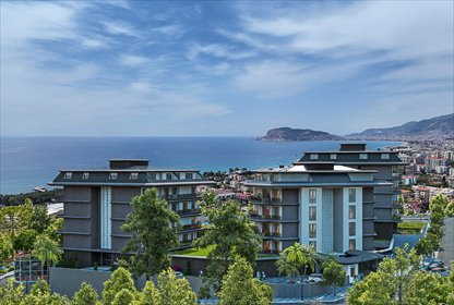 Luksusowe 2-pokojowe apartamenty z panoramicznym widokiem mieszkanie Alanya, Kestel, Alanya, Antalya
