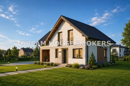 Nowoczesny dom 165 m² z dużym ogrodem i garażem. dom Lipiny