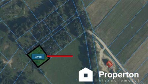 działka na sprzedaż 1107m2 działka Łutynowo