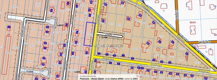 działka na sprzedaż 1370m2 działka Chylice
