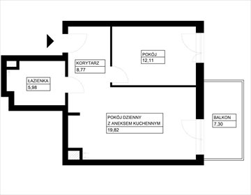 mieszkanie na sprzedaż 47m2 mieszkanie Warszawa, Ursus, Stanisława Bodycha