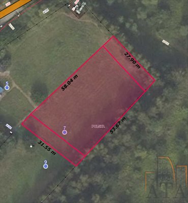 działka na sprzedaż 1661m2 działka Wrocław, Strachocin, Strachocin, Tatarakowa