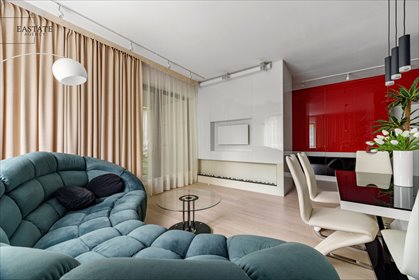 Ekskluzywny apartament 80m² z biokominkiem i kino domowe mieszkanie Warszawa, Wilanów, Franciszka Klimczaka