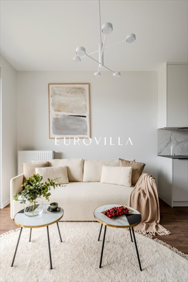 Nowoczesny apartament 39 m² z panoramicznym widokiem i balkonem mieszkanie Warszawa, Wilanów, Jerzego Holzera