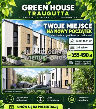 Zapraszam do obejrzenia nowoczesnego 2-pokojowego apartamentu 37,42 m² w Sosnowcu mieszkanie Sosnowiec, Niwka, Traugutta