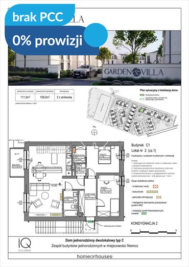 Nowoczesne 109 m² z ogrodem i parkingiem w Niemczu mieszkanie Niemcz, Kolonijna