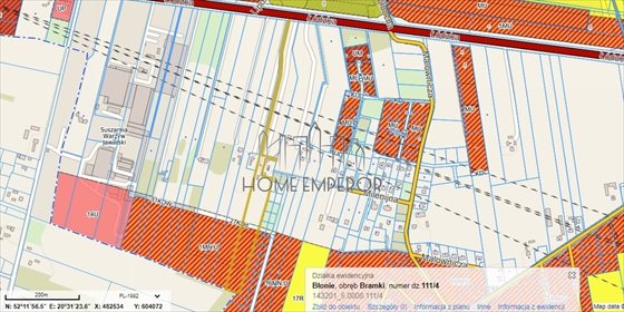 Działka 17 893 m² z mediami i planem zagospodarowania. działka Bramki, Łódzka