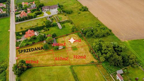 działka na sprzedaż 617m2 działka Stare Kupiski, Armii Krajowej