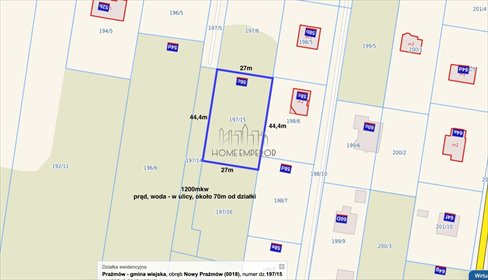 Działka 1200 m² z planem pod zabudowę w Nowym Prażmowie. działka Nowy Prażmów, Akacjowa